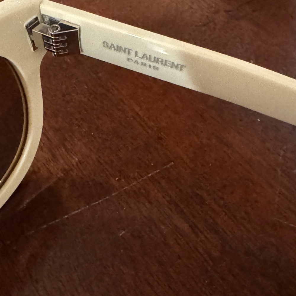 Saint Laurent Cream Sunglasses NWT - Picture 8 of 12